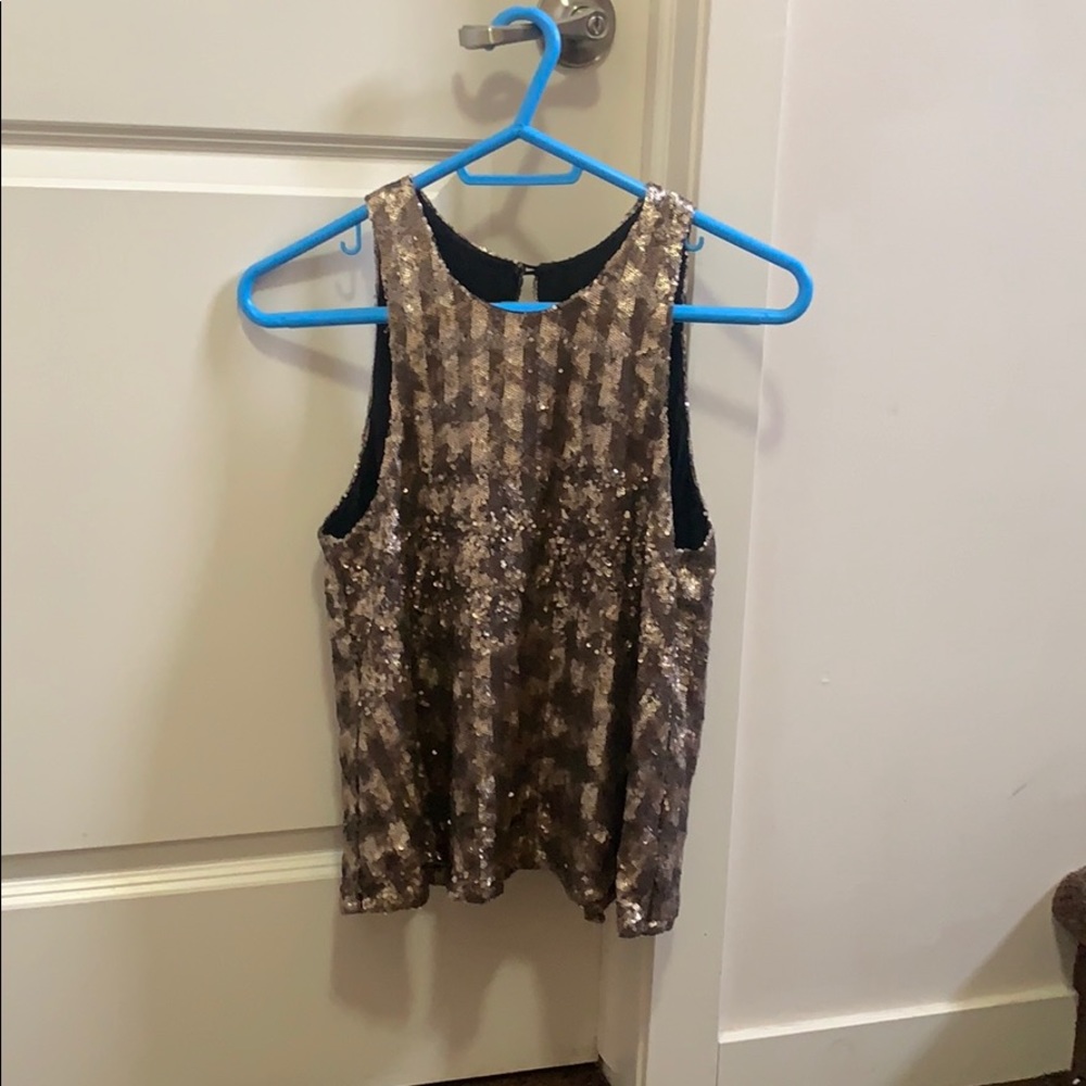 Talula Sequin open back tank - Picture 1 of 2